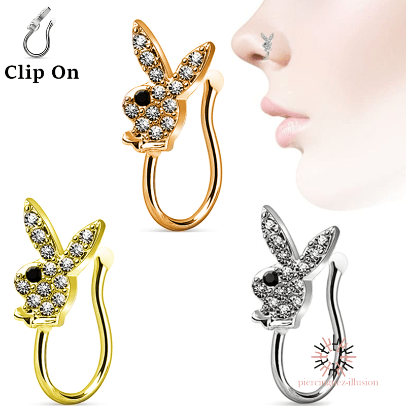 Faux septum jewelry